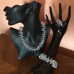 3 Pc 9.25 SS CRYSTAL AURORA BOREALIS SET